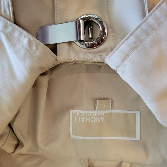 Michael Kors beige belted summer jacket large L - Picture 2 of 4